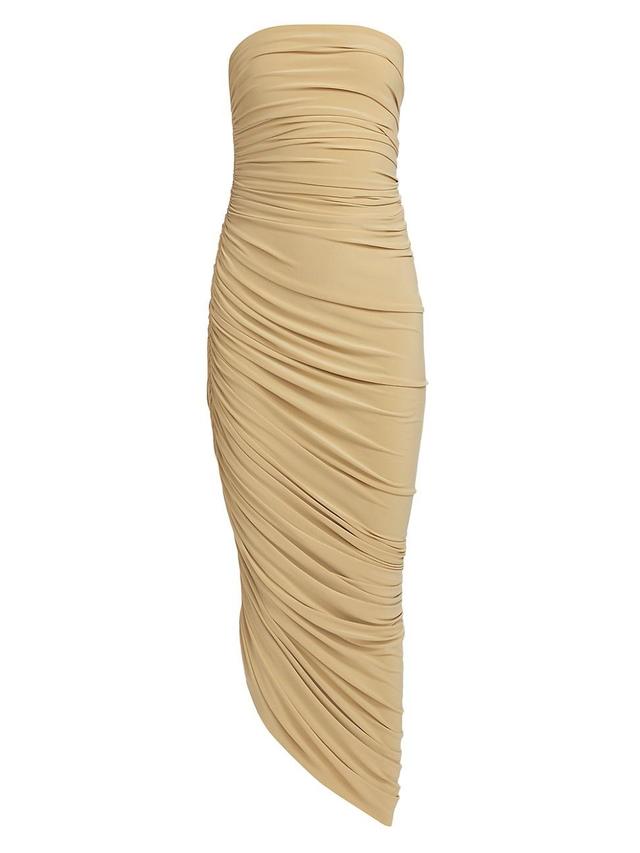 Womens Diana Ruched Strapless Gown Product Image