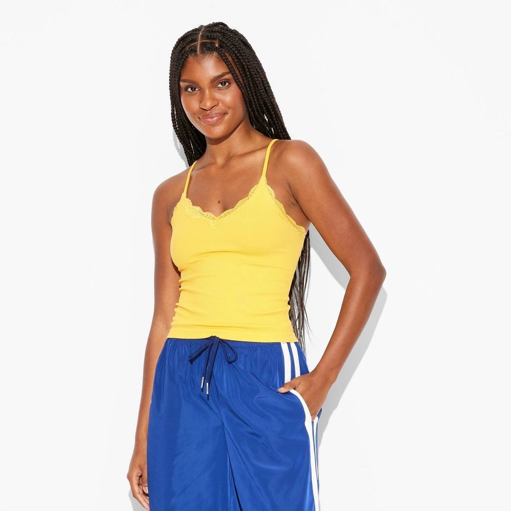 Womens Game Day Seamless Camisole - Wild Fable Yellow XL Product Image