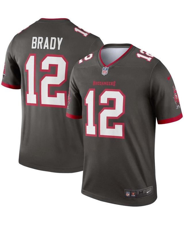 Mens Tom Brady Pewter Tampa Bay Buccaneers Alternate Legend Jersey - Pewter Product Image