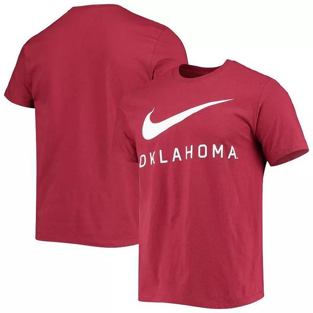 Mens Nike Crimson Oklahoma Sooners Big Swoosh T-Shirt Product Image