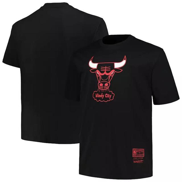 Mens Mitchell & Ness Chicago Bulls Big & Tall Hardwood Classics Vintage Logo T-Shirt Product Image