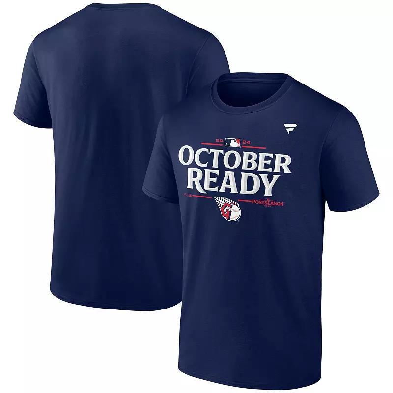 Mens Fanatics Navy Cleveland Guardians 2024 MLB Postseason Locker Room T-Shirt Grd Blue Product Image