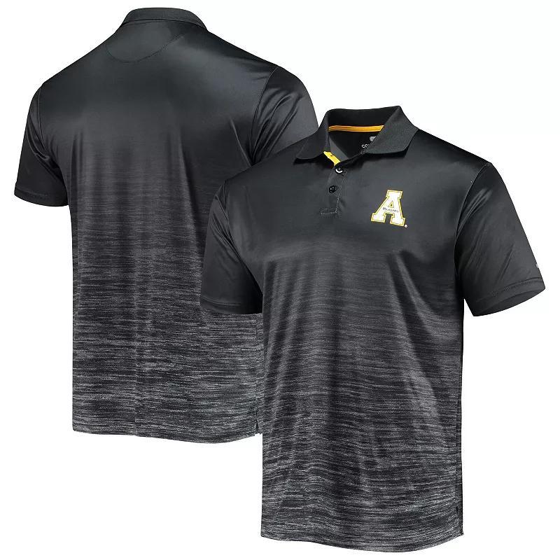 Mens Colosseum Black Appalachian State Mountaineers Marshall Polo Product Image