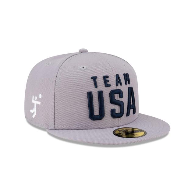 Team USA Volleyball Gray 59FIFTY Fitted Hat Male Product Image