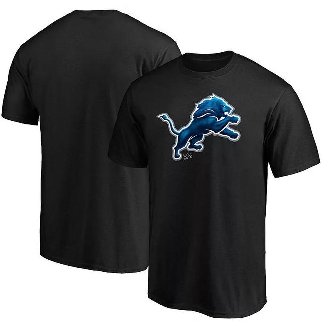 Mens Fanatics Branded Detroit Lions Midnight Mascot Logo T-Shirt Product Image