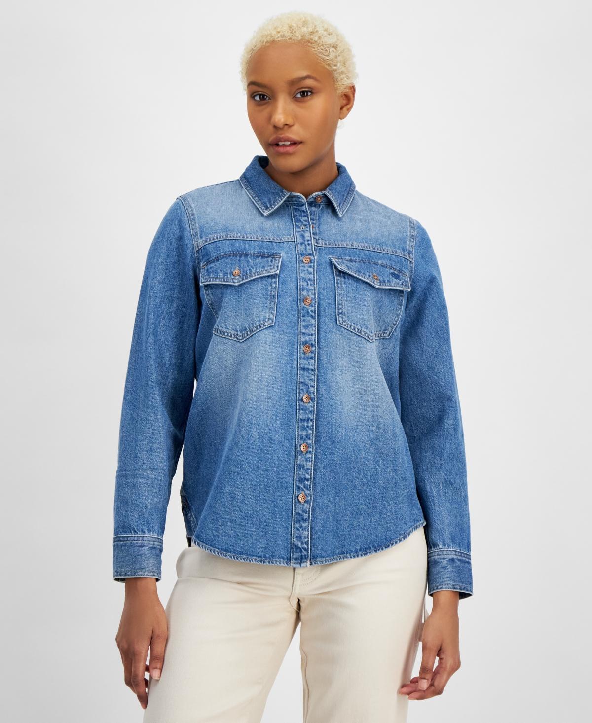 Calvin Klein Jeans Womens Denim Shirt Product Image