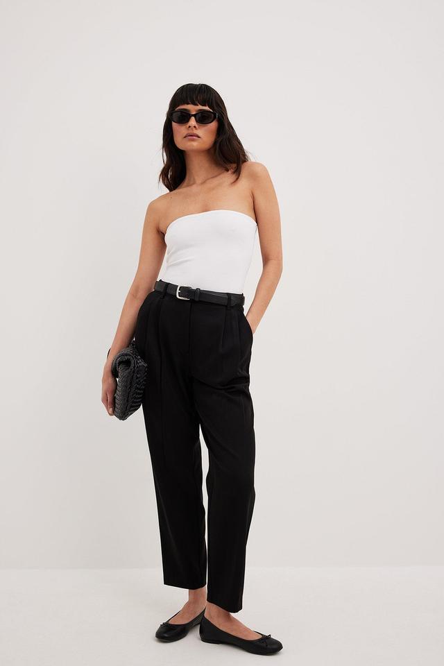 Cropped High Waist Pants Product Image