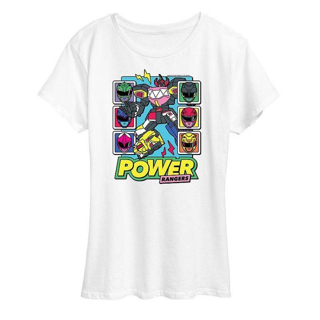 Womens Power Rangers Zord Heads Graphic Tee Product Image