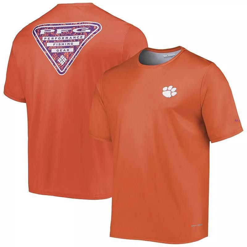 Mens Columbia Clemson Tigers Terminal Tackle Omni-Shade T-Shirt Product Image