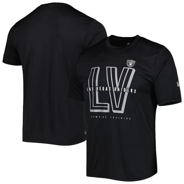 Mens New Era Black Las Vegas Raiders Scrimmage T-Shirt Product Image