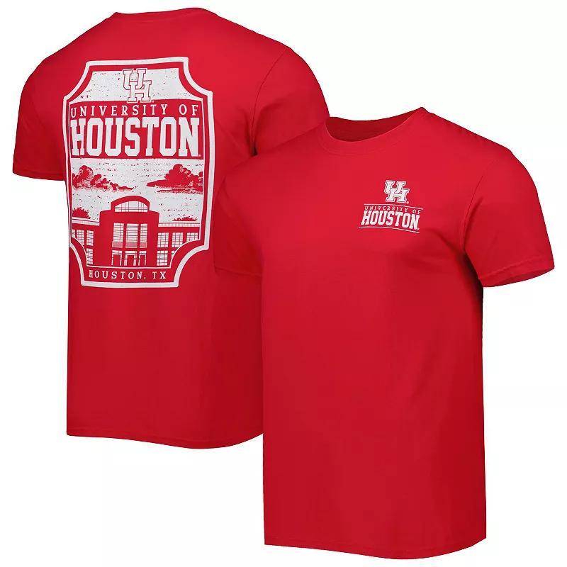 Mens Houston Cougars Logo Campus Icon T-Shirt Product Image