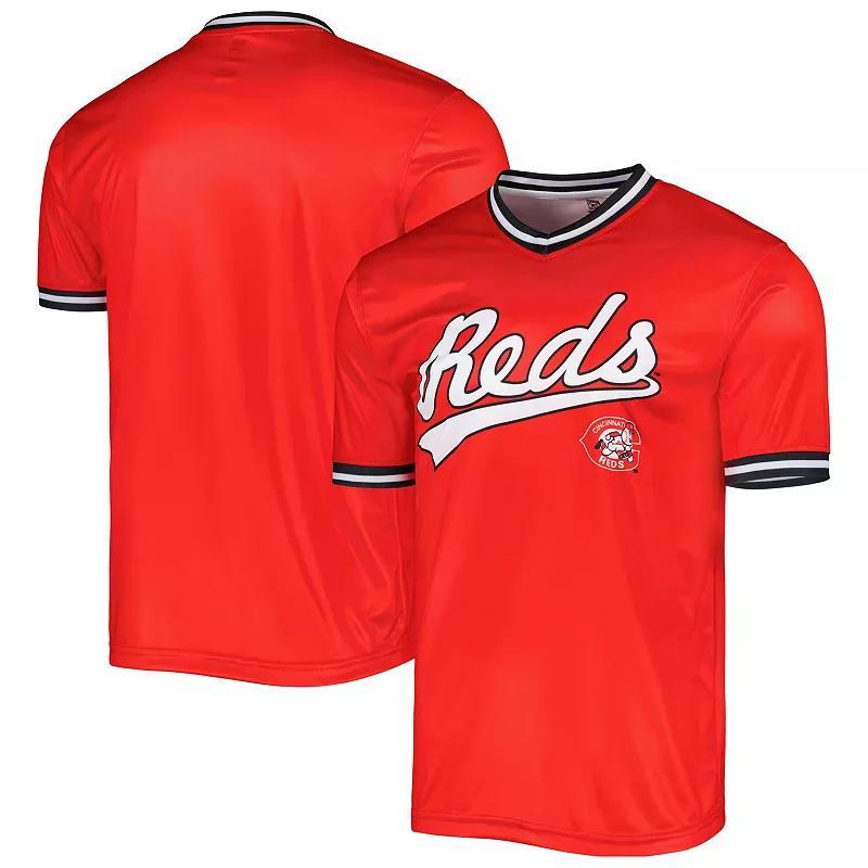 Mens Stitches Red Cincinnati Reds Cooperstown Collection Team Jersey - Red Product Image