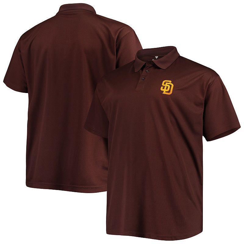 Mens Brown San Diego Padres Big and Tall Solid Birdseye Polo Shirt Product Image