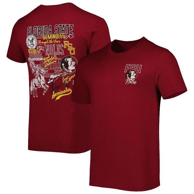 Mens Garnet Florida State Seminoles Vintage Through the Years 2-Hit T-Shirt Product Image