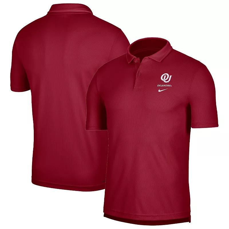 Mens Nike Crimson Oklahoma Sooners UV Performance Polo Product Image