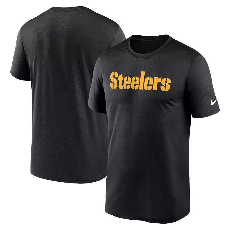 Mens Nike Pittsburgh Steelers Primetime Legend Wordmark Performance T-Shirt Product Image