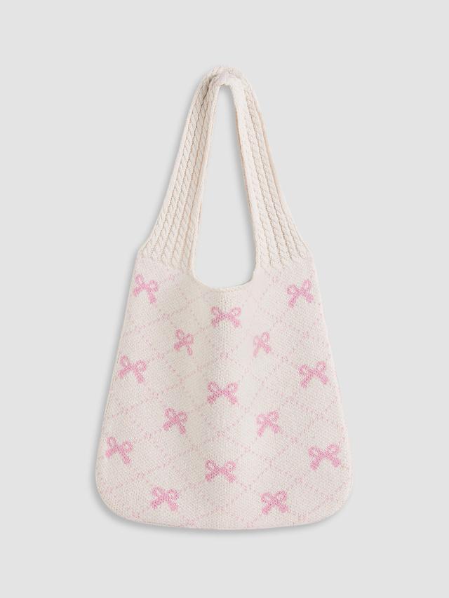 BOWKNOT KNIT TOTE BAG Product Image