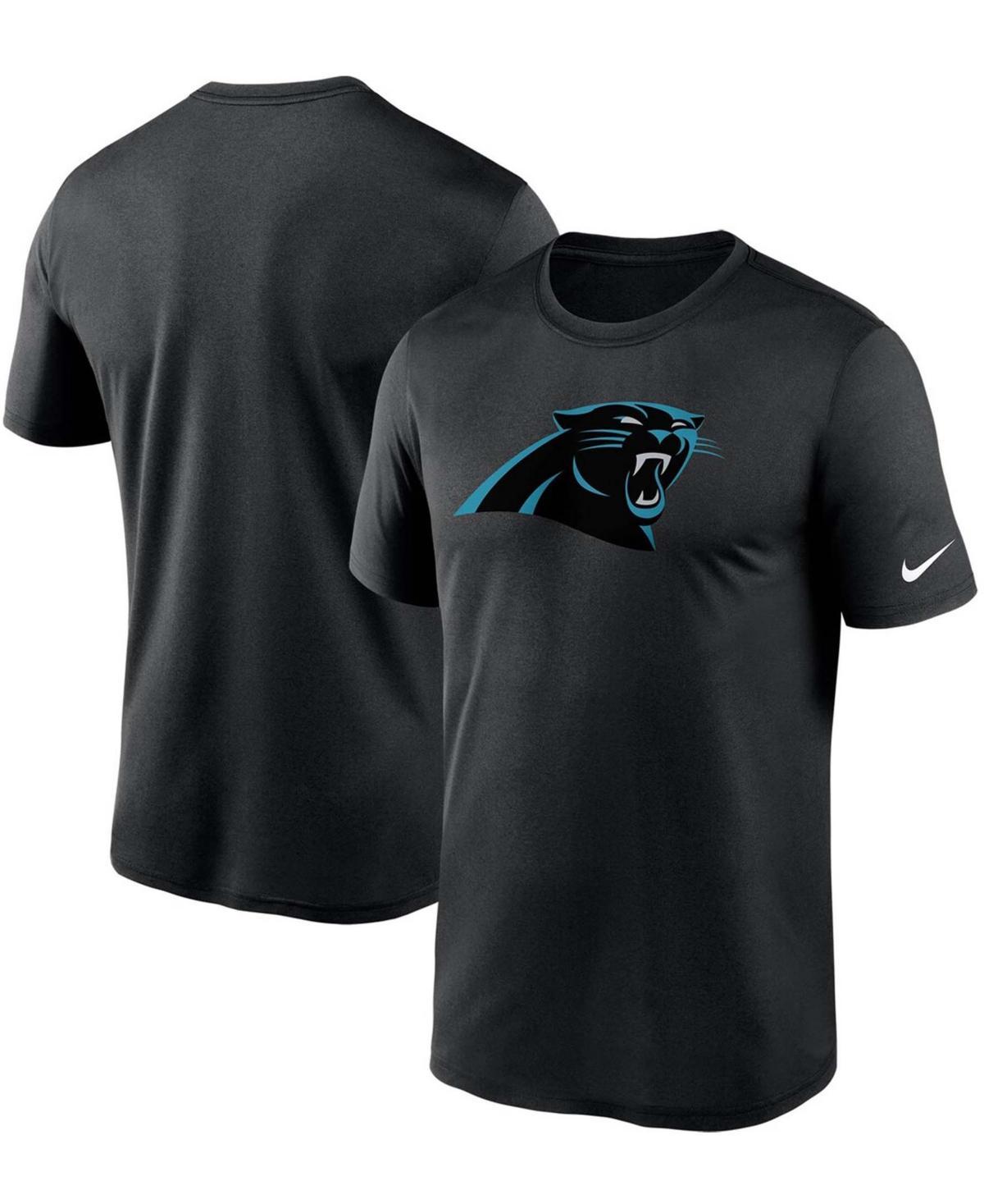 Mens Big and Tall Black Carolina Panthers Logo Essential Legend Performance T-shirt Product Image