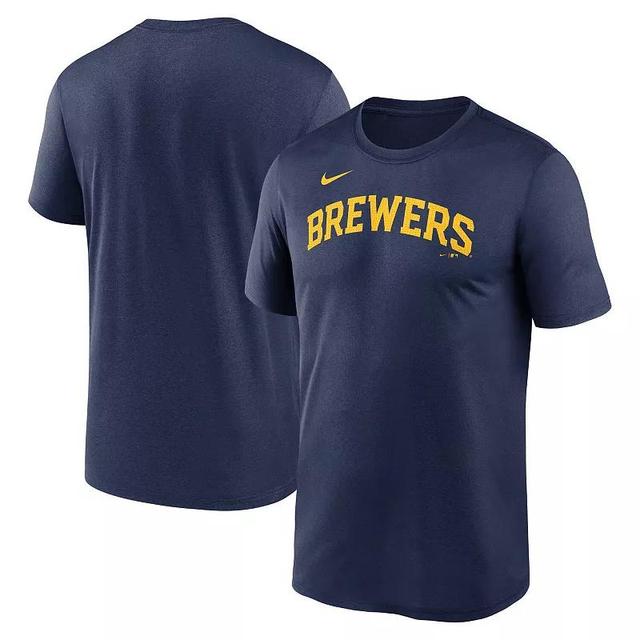 Mens Nike Milwaukee Brewers Fuse Legend T-Shirt Blue Product Image