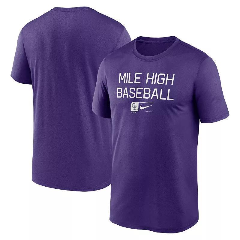 Mens Nike Colorado Rockies Baseball Phrase Legend Performance T-Shirt Product Image