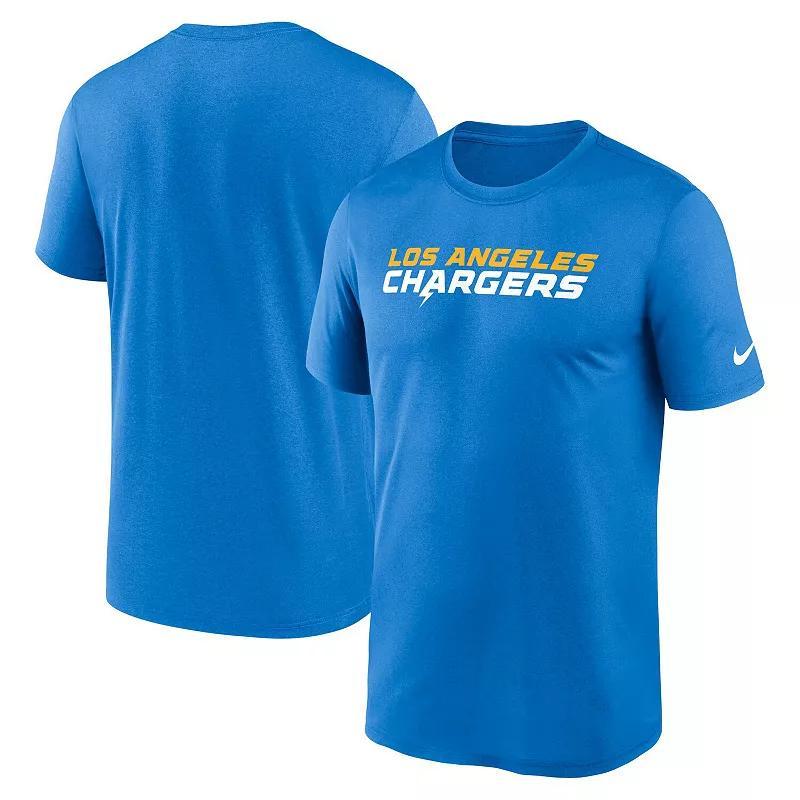 Mens Nike Powder Blue Los Angeles Chargers Primetime Legend Wordmark Performance T-Shirt Product Image