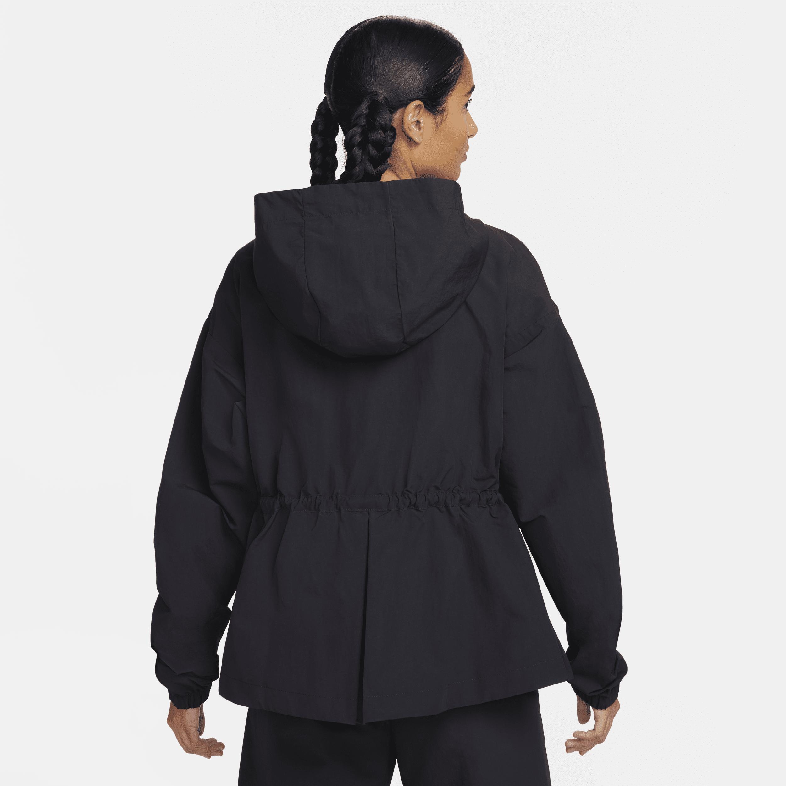 Nike Womens Nike Trend Woven Jacket - Womens Black/White Product Image