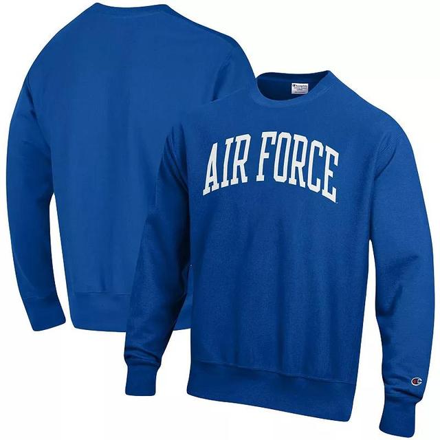 Mens Champion Royal Air Force Falcons Arch Reverse Weave Pullover Sweatshirt Blue Product Image