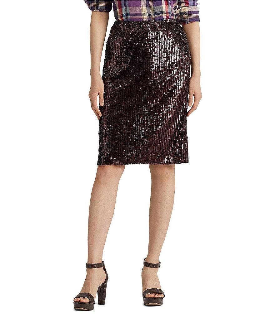 Lauren Ralph Lauren Sequin Pencil Skirt product image