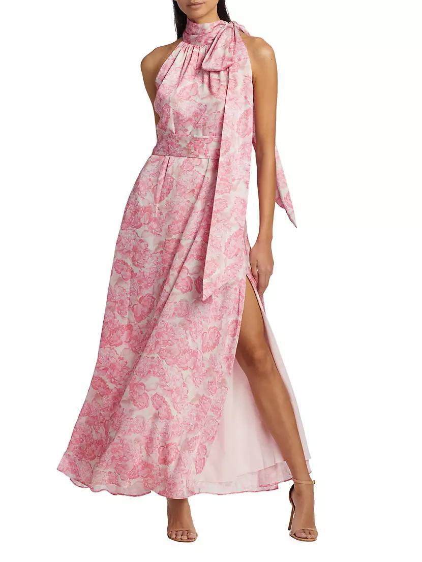 Kayla Floral High-Neck Gown Product Image