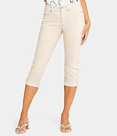 NYDJ Marilyn Cuffed Cool Embrace Cropped Denim Jeans Product Image