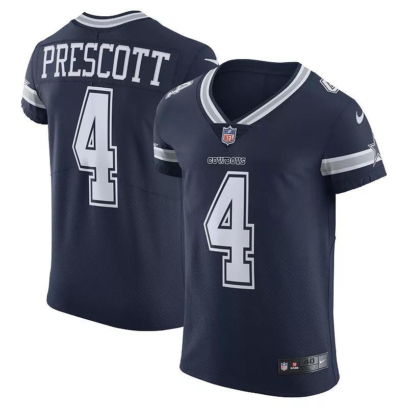 Nike Mens Dak Prescott Dallas Cowboys Alternate Vapor Elite Player Jersey - White Product Image