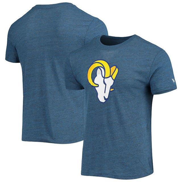 Mens New Era Heathered Royal Los Angeles Rams Alternative Logo Tri-Blend T-Shirt Product Image