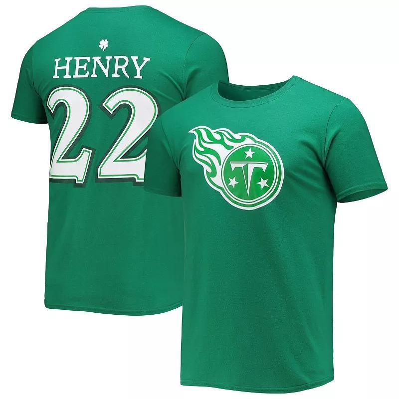 Mens Fanatics Branded Derrick Henry Tennessee Titans St. Patricks Day Icon Player T-Shirt Product Image