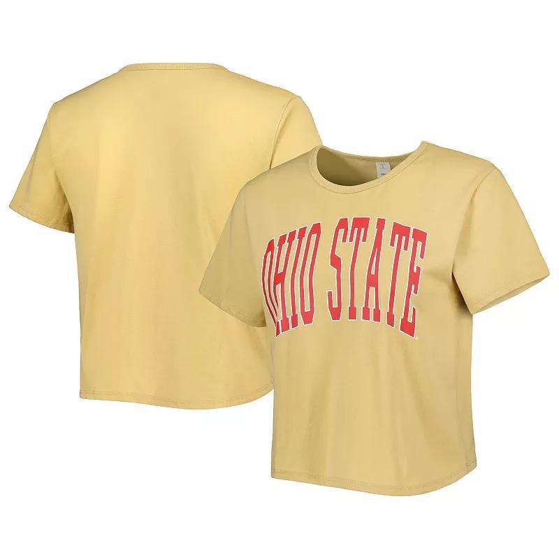 Womens ZooZatz Ohio State Buckeyes Core Fashion Cropped T-Shirt Product Image