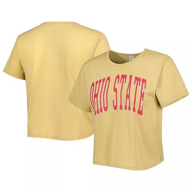 Womens ZooZatz Ohio State Buckeyes Core Fashion Cropped T-Shirt Product Image