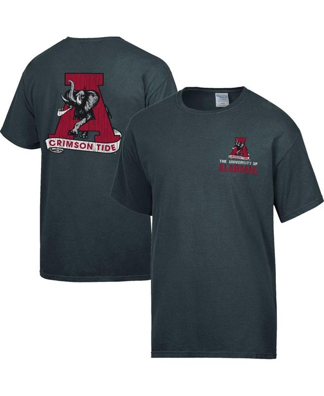 Mens Comfort Wash Charcoal Alabama Crimson Tide Vintage Logo T-Shirt Product Image