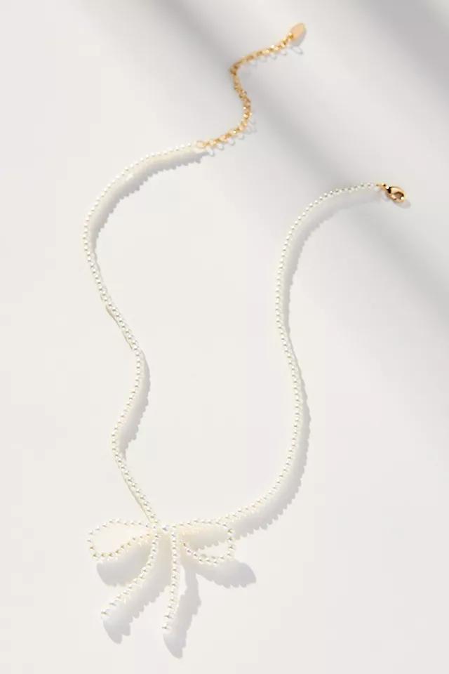 Beaded Bow Necklace Product Image