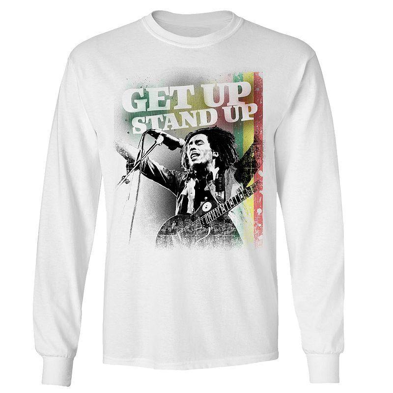 Mens Bob Marley Get Up Stand Up Long Sleeve Tee Product Image