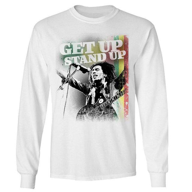 Mens Bob Marley Get Up Stand Up Long Sleeve Tee Product Image