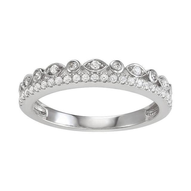 Simply Vera Vera Wang 14k White Gold 1/4 Carat T.W. Diamond Ring, Womens Product Image