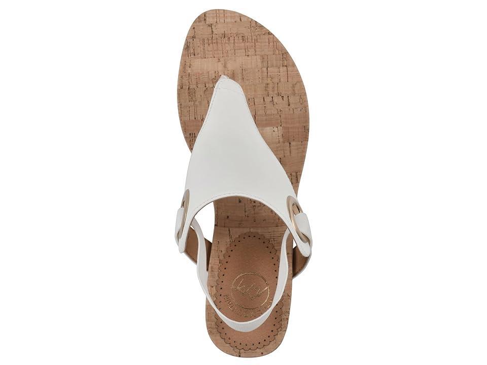 White Mountain Womens Aida Thong Wedge Sandals Product Image