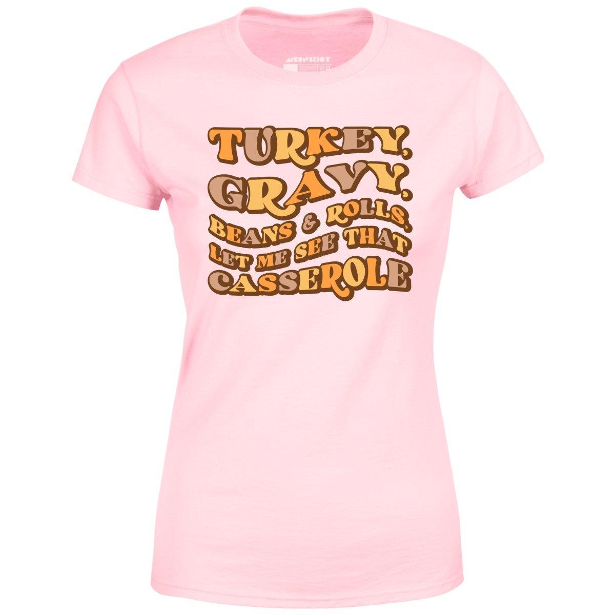 Turkey, Gravy, Beans & Rolls - Women's T-Shirt Female Product Image