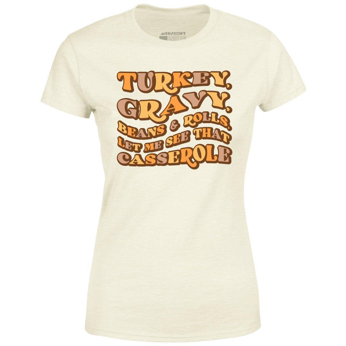 Turkey, Gravy, Beans & Rolls - Women's T-Shirt Product Image