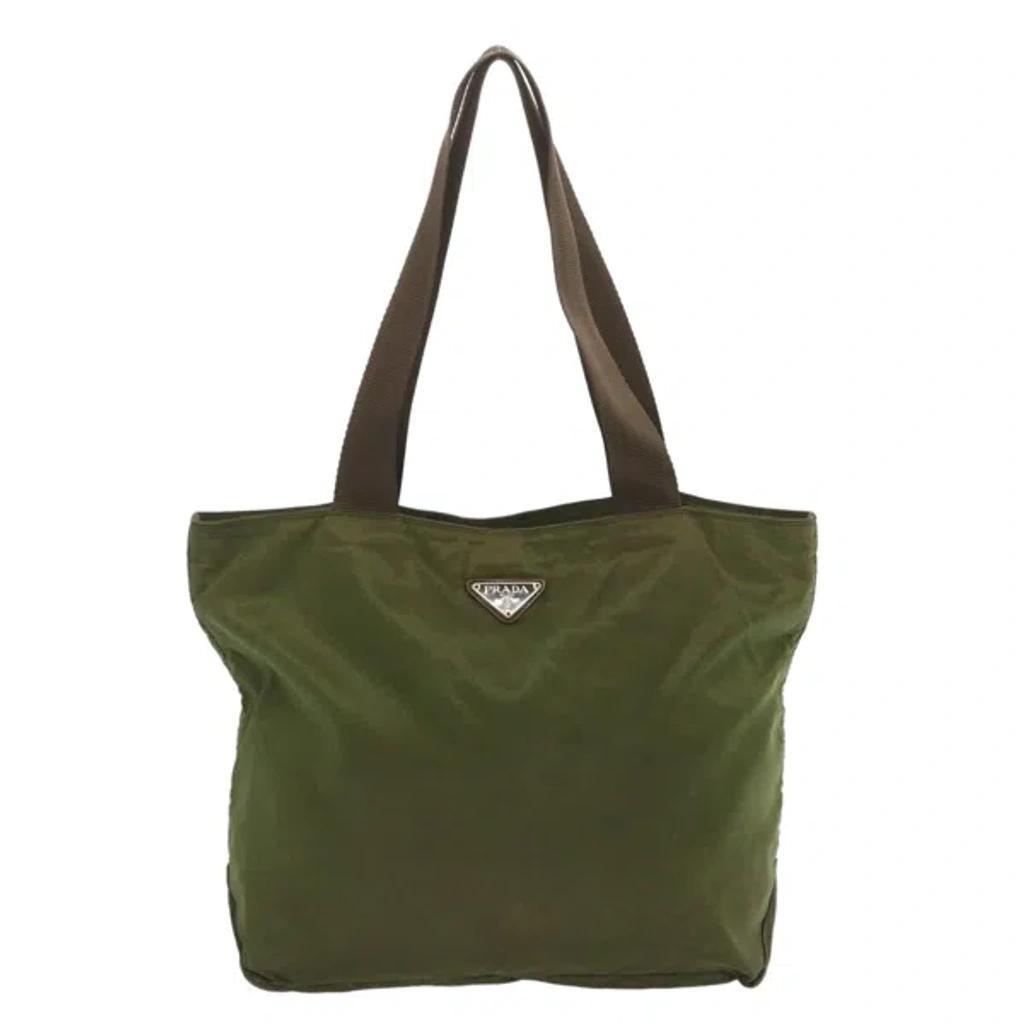 Tessuto Synthetic Tote Bag () In Khaki Product Image