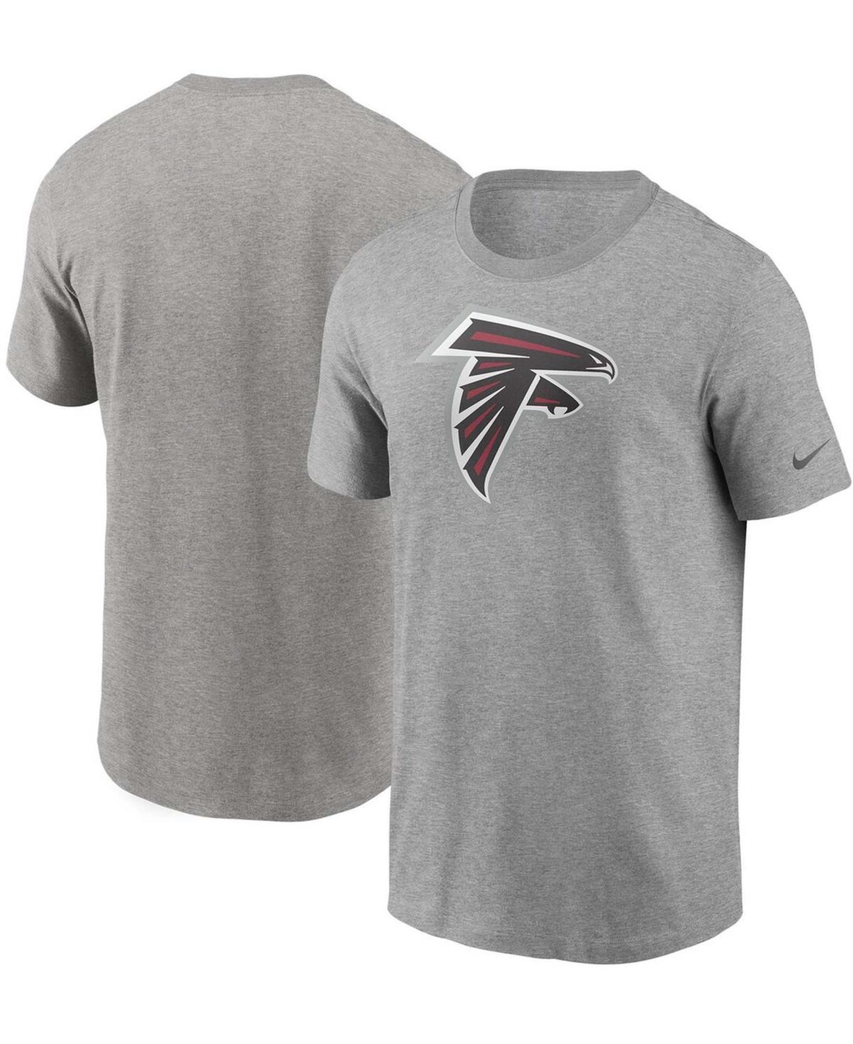 Men's Heathered Gray Atlanta Falcons Primary Logo T-shirt Product Image