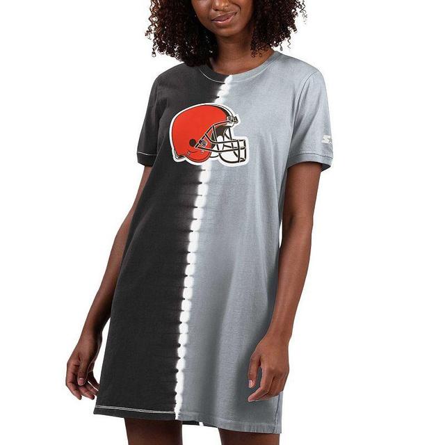 Womens Starter Cleveland Browns Ace Tie-Dye T-Shirt Dress Product Image