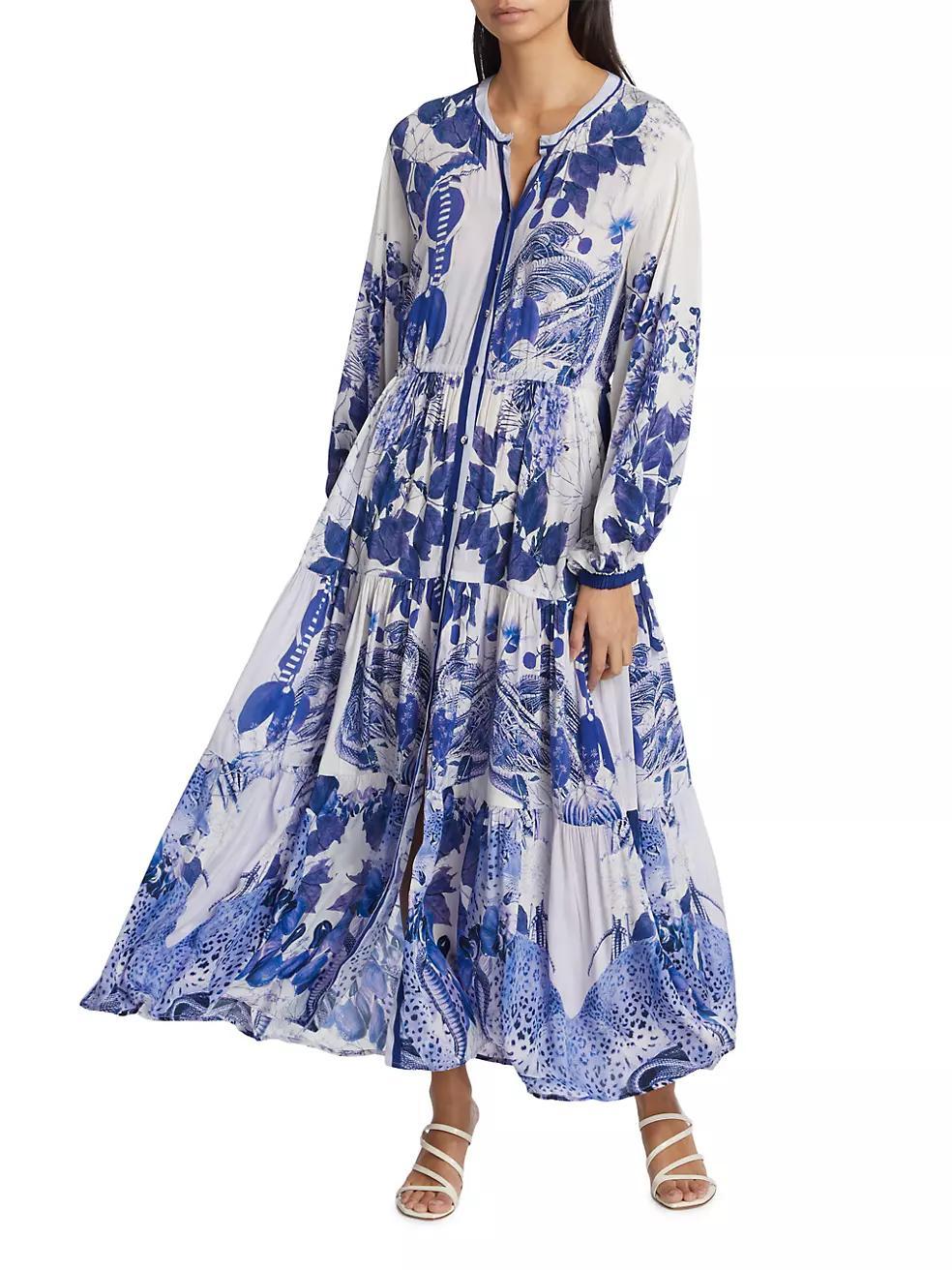 Eterna Josefina Printed Maxi Dress Product Image