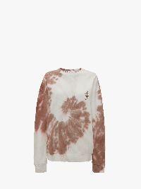 TIE -DYE SWEATSHIRT WITH CAT PRINT in brown | JW Anderson US  Product Image