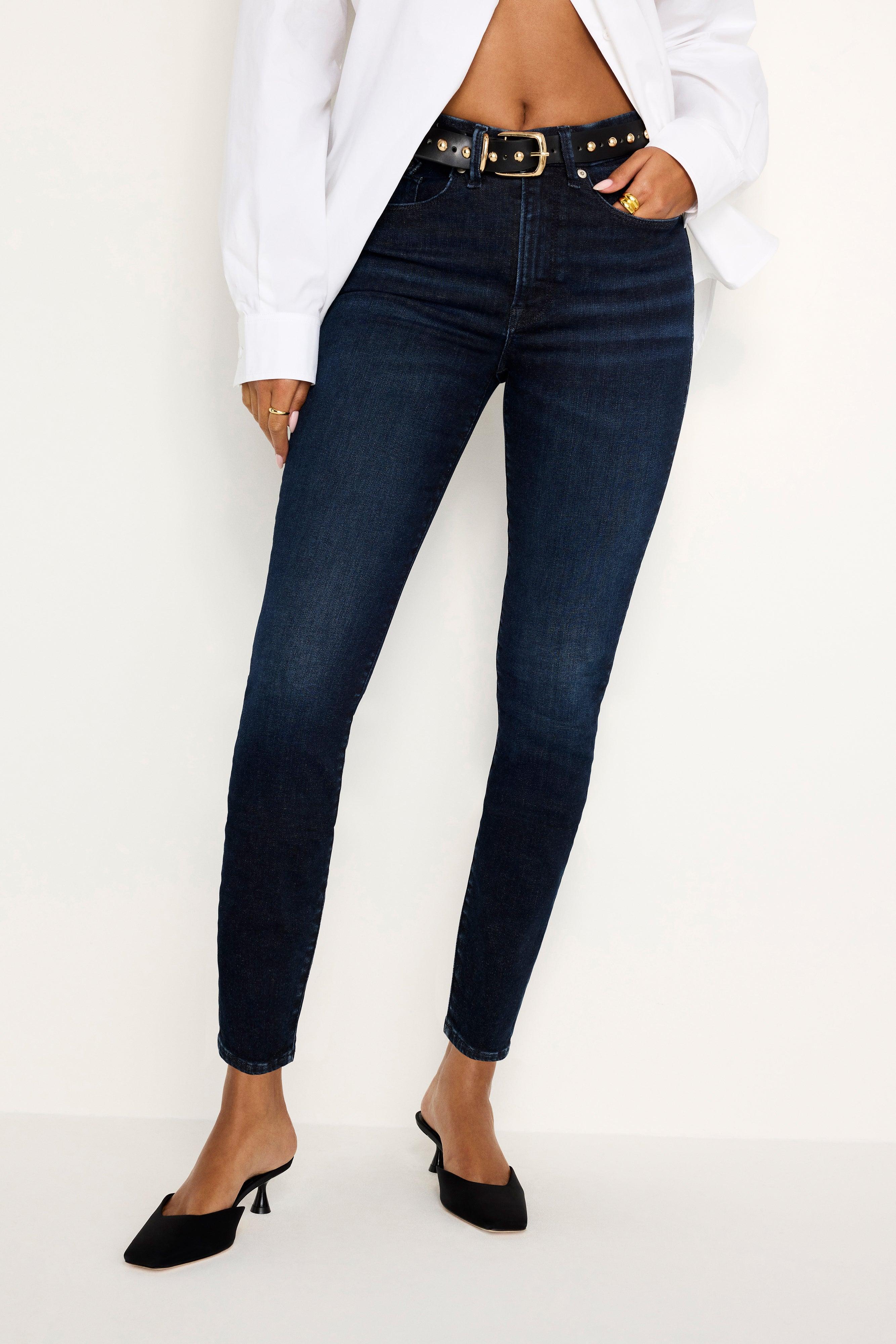 ALWAYS FITS GOOD LEGS SKINNY CROPPED JEANS | INDIGO688 Product Image