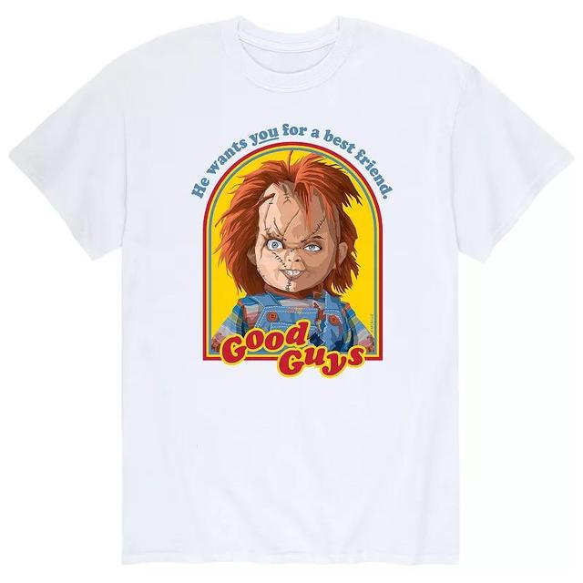 Big & Tall Chucky Retro Good Guys Graphic Tee, Mens Blue Product Image